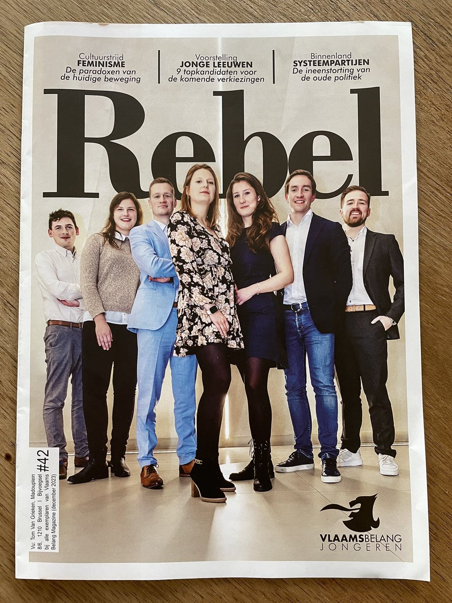 AlexanderHoecke's tweet photo. Waw, wat ben ik trots om onder zoveel jong talent te mogen vertoeven in het beste jongerenmagazine van het land! 💛🦁 #vbj #vlaamsbelang #vlaamsbelangjongeren #rebel https://t.co/nDkLMDywJZ