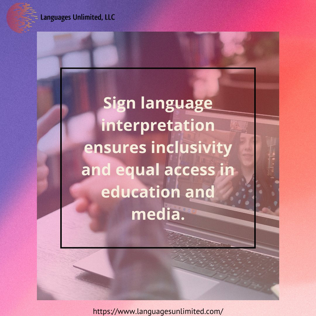 languagesUS's tweet image. Breaking barriers, one sign at a time! 🤟 Our sign language interpretation services ensure inclusive communication for all.
.
.
#SignLanguageInterpretation #InclusiveCommunication #AccessibilityMatters 🌐🗣️