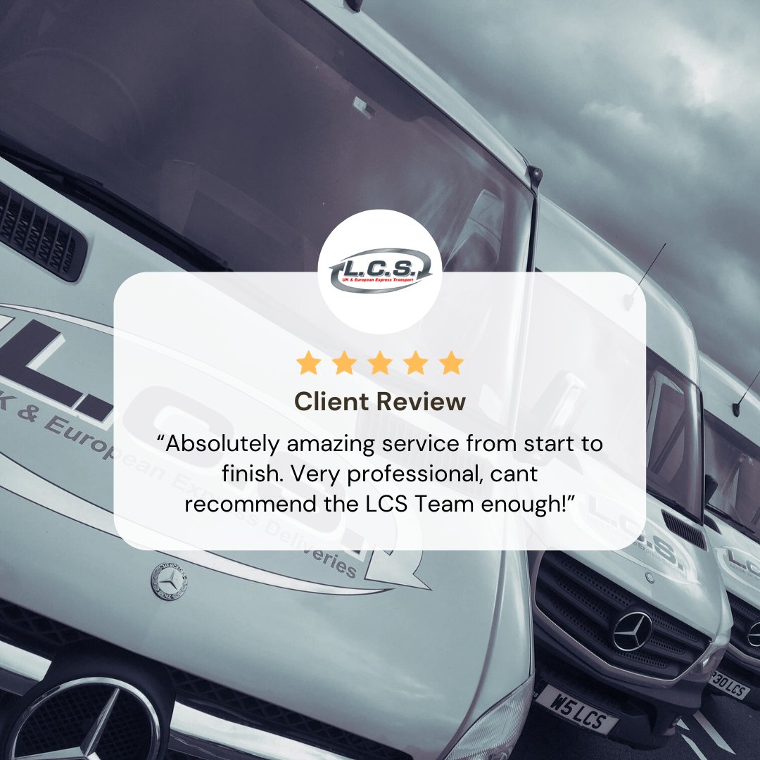LCSTransportLtd's tweet photo. Happy Wednesday🤩

Some great feedback was received by the team and we couldn't wait to share it with you!

#reveiws #transport #nextdaydelivery #expresstransport https://t.co/SzGaabpBhA