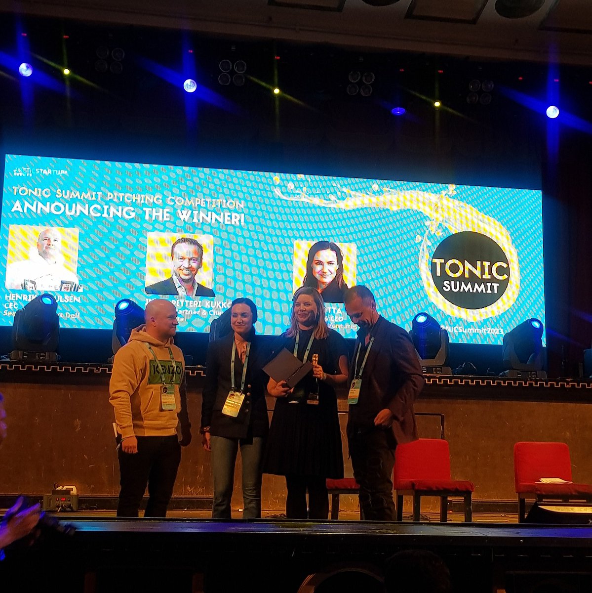 tonic_summit's tweet photo. 🚀🏆 Exciting news from TONIC Summit: Biocode Oy takes the crown in the Pitching Competition, showcasing a visionary approach to innovation! 👑🌐 #TONICSummit2023 #FoodTech #FoodStartup #FoodInnovation #FoodBusiness #Sustainability #Events https://t.co/Cj7CpcghGT