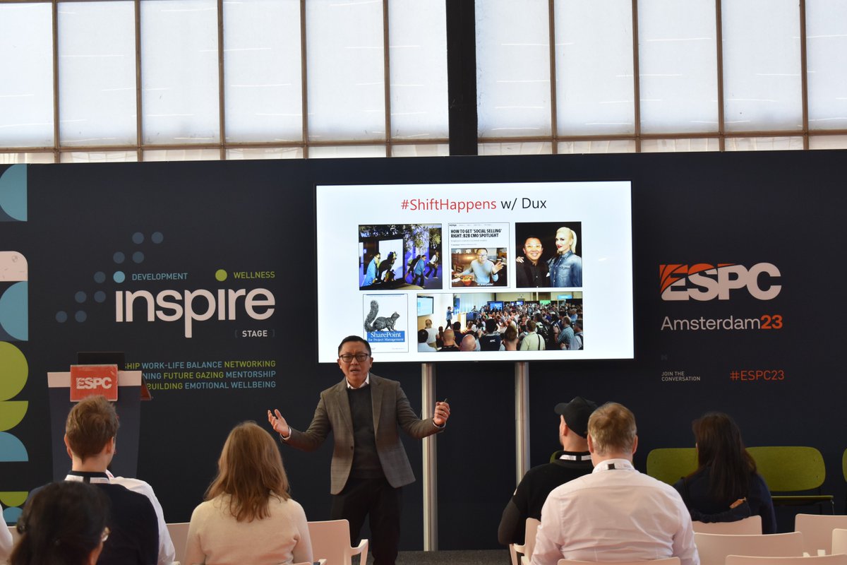 Remember to check out the Inspire Stage today #ESPC23