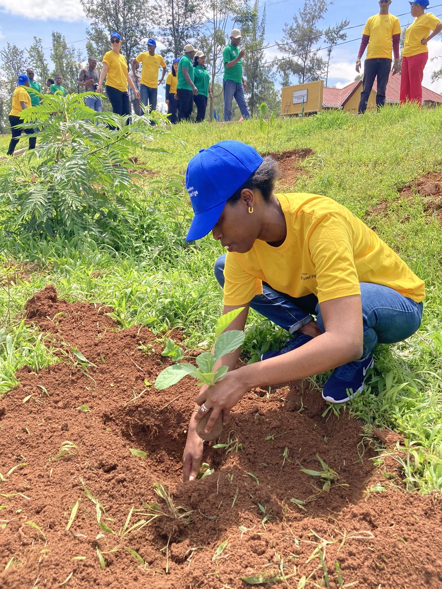 Today we are planting indigenous trees for #GreenRwanda