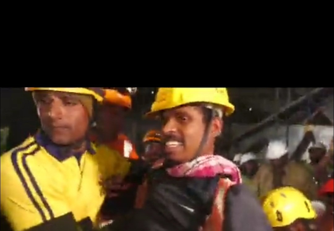NitinCh_63500's tweet photo. It's victory of Faith; Hope; Human Power and above all Humanity. 
#UttarkashiRescue #India https://t.co/G9qSROEz7l