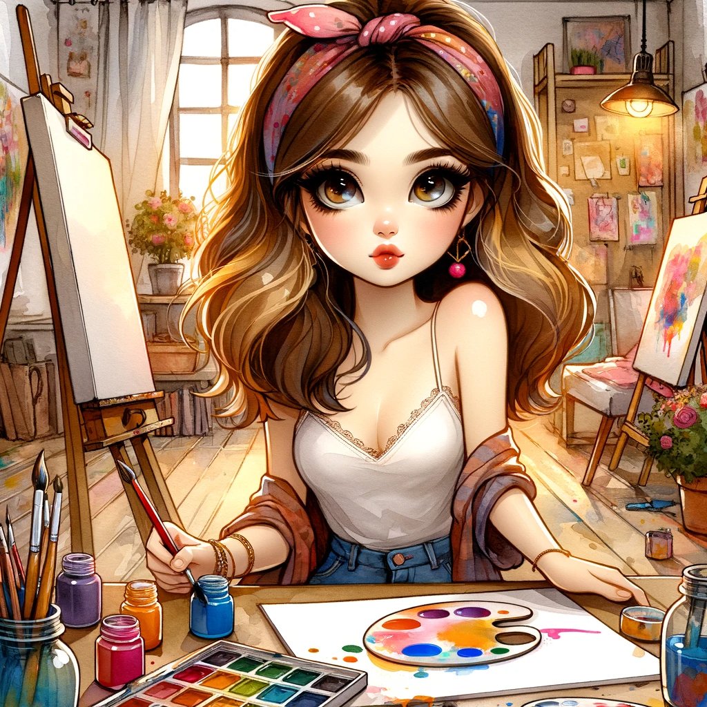 artist_dalle's tweet photo. Who says you can't be Sexy while getting your hands dirty? 🎨💋
#StudioGlam #dalle3art #aiart #aiartworks #dalle #AIArtCommuity #AI美女 #AIgirl #girls #AIartists #AIArtGallery