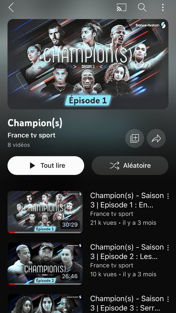Au fait, tous les épisodes de la saison 3 de CHAMPION(S) sont désormais dispo sur YouTube ici  youtu.be/U7mP9jiWabo?si…