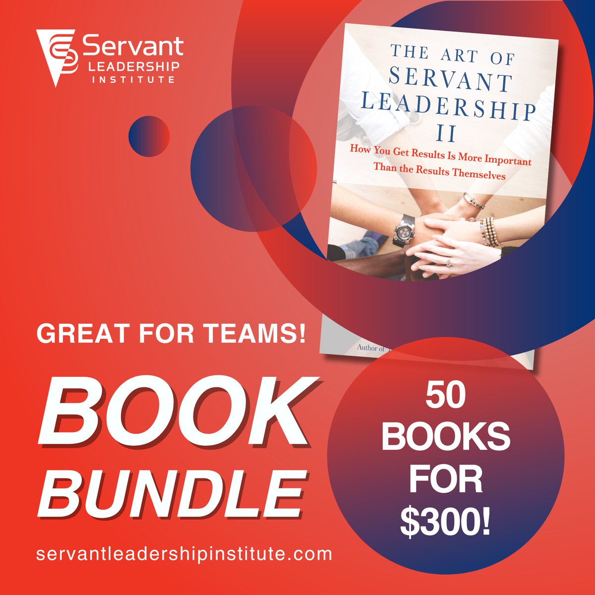 We've got a fantastic bundle - perfect for teams beginning their servant leadership journeys! Visit our website during our 50% Winter Sale at servantleadershipinstitute.com now through December 31st! #books #servantleadership #leadership #service #wintersale #booksale #servefirst