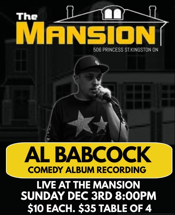 After almost 8 years of Stand Up, I will be recording my first comedy  album in my hometown, Kingston. This Sunday December 3rd at The Mansion. 

Hope to see you there, support local artists #ygk

Tickets are only $10 each and we are over 60% Sold Out. 

ticketscene.ca/events/46525/