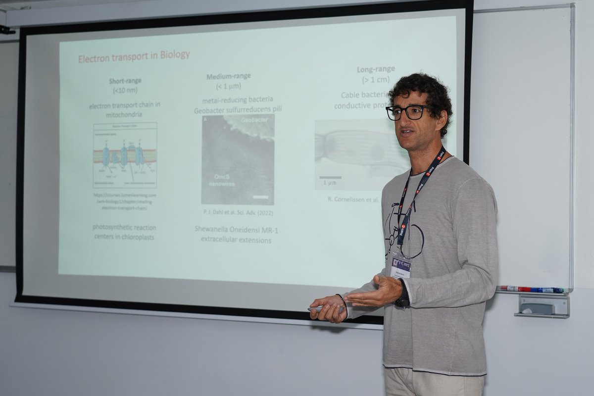 Last week we presented at the @S3ic2023 conference our work on the application of scanning dielectric microscopy to study electron transport in cable bacteria. This works is being carried in the framework of the @pringle_eic project.