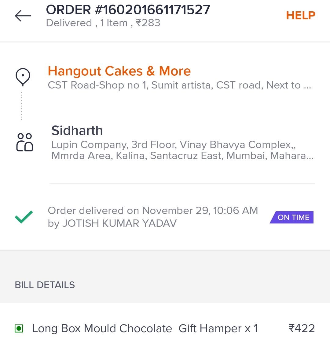 Sidharth Srinivasan (@himadoot) on Twitter photo This product has an MRP of INR 300 but is listed at INR 422. Tried contacting you but the bot closed the chat without redressal. Pls refund the difference <a href="/Swiggy/">Swiggy Food</a> - the restaurant and/or you should not be overcharging This product has an MRP of INR 300 but is listed at INR 422. Tried contacting you but the bot closed the chat without redressal. Pls refund the difference <a href="/Swiggy/">Swiggy Food</a> - the restaurant and/or you should not be overcharging