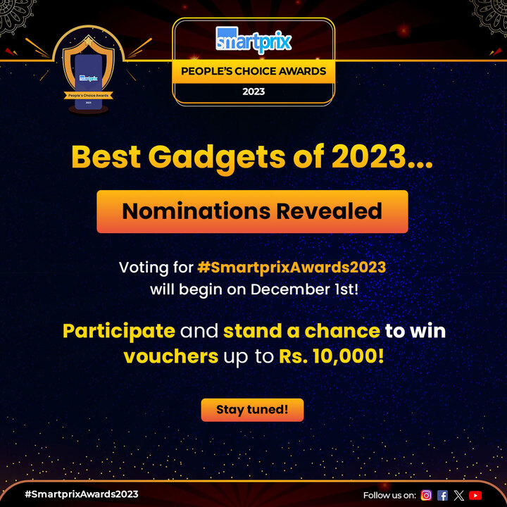 Smartprix's tweet photo. #SmartprixAwards2023 The nominees are in! Check out the full shortlist for all categories and see who will be crowned the best of the best.
#Awards #PeoplesChoiceAwards #SmartprixAwards #Smartprix https://t.co/6cmZnKgi1O