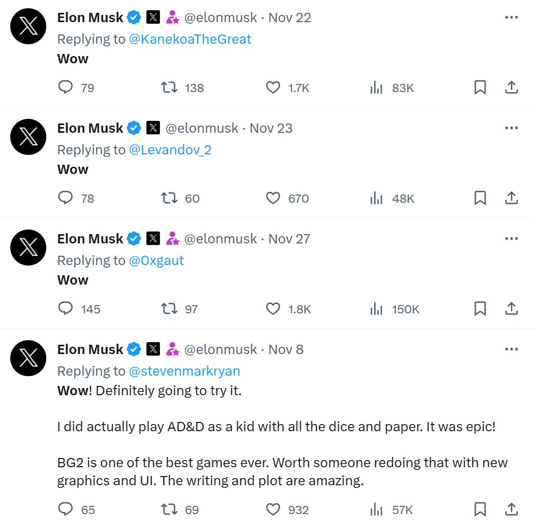 Blade_Defi's tweet photo. Just Wow @elonmusk @Poe_Ether @realdogen https://t.co/1xdN9qPDFS