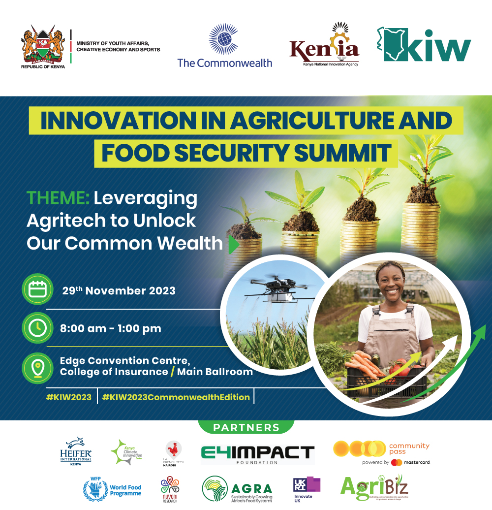 HeiferKenya's tweet image. It is the summit day! 
#AgriTech Summit at #KIW2023!  Today we join actors in the agritech space, investors, policymakers, and thought leaders from around the world, with a common goal of &quot;Leveraging Agritech to Unlock Our Common Wealth.&quot; Welcome all!
#KIW2023CommonwealthEdition