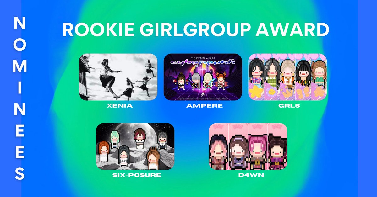 ABVentMI's tweet photo. [📰]
D4WN ,@Sixposure_abv are Nominated For Rookie GirlGroup Award in ECMA 2023.

https://t.co/NX1gpezlQb

#ABVENT #D4WN #SixPosure https://t.co/YKZSaQomgD