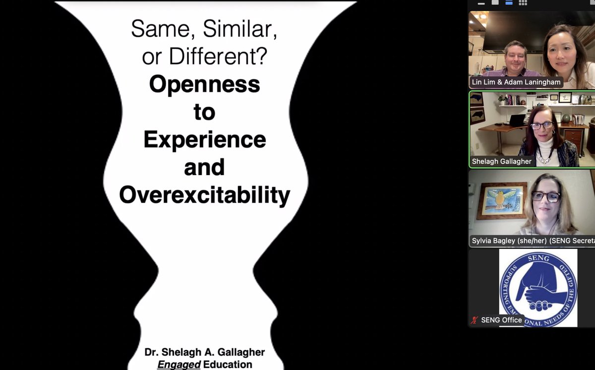 #gratitude #communitybuilding #teamappreciation

Precious and uplifting moment for another <a href="/SENG_Gifted/">SENG</a> &amp; <a href="/NAGCGIFTED/">NAGC</a> collaboration.  

Our commitment to collaborative inclusive practices continues - with our board and our SENG community and guests. 

sengifted.org/calendar