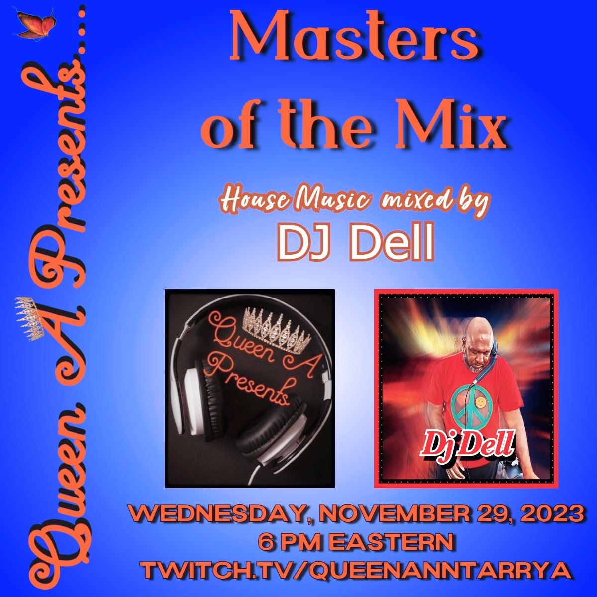 QueenAPresents's tweet photo. Coming up this #Wednesday on #QueenAPresents #MastersoftheMix we have DJ Dell of #Baltimore! Tune in and join us in the #chat for the last #feature of the month. π
#music #housemusic #mix #DJ #djmix #djlife #djpromotion #twitch #TwitchAffiliate #twitchstreamer #Soundzradio https://t.co/ykEVKM7abj