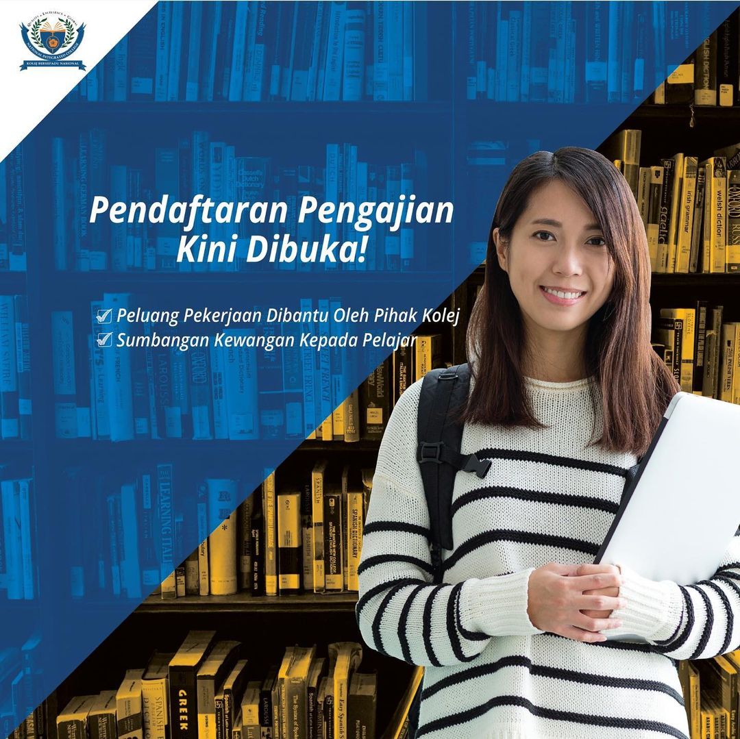nickl_college's tweet photo. Jom sambung belajar di National Integrated College. Jadilah sebahagian daripada kami 😁✨

🔥 Pelbagai program menanti anda 🔥

Berminat? Boleh tekan link 👉 https://t.co/uyOr65vH8Q…

Untuk makluman lanjut, layari laman web
https://t.co/373eSG3Y2Q https://t.co/RM7PXszStI