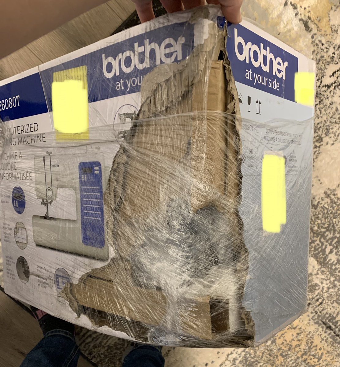 Kymoha04's tweet photo. Thanks a lot FedEx….

Literally dropped on my door stoop like this….is this delivered in acceptable condition? 

@FedExCanada https://t.co/vPDZTwgeIM