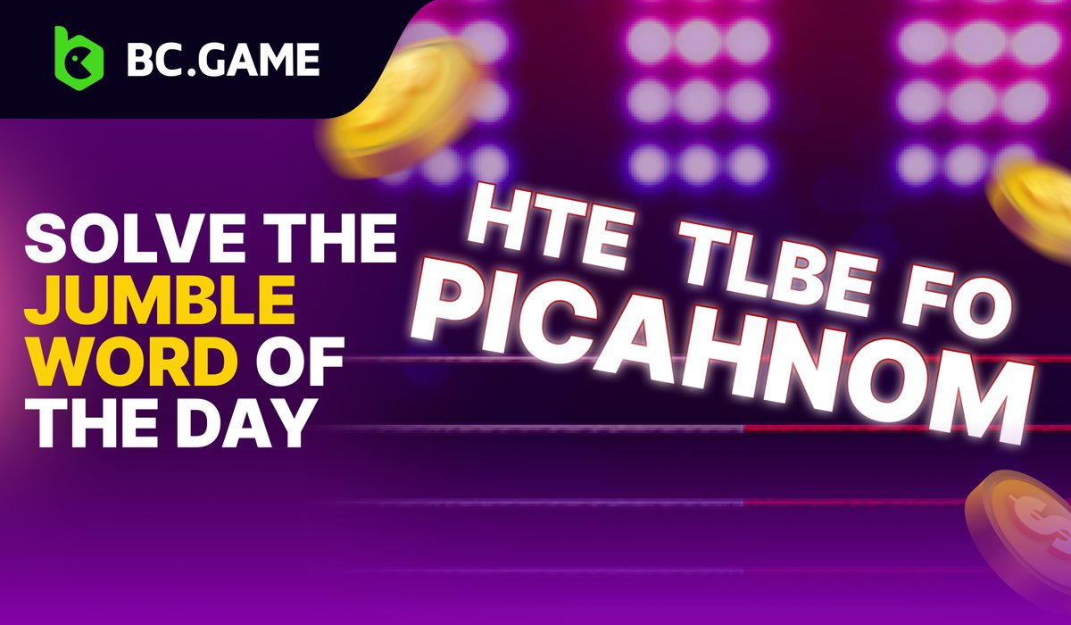 bcgame's tweet photo. 🥳Join us on an exhilarating journey!

At https://t.co/WpNYAQujuV, we strive to ensure that every player has the opportunity to win🤑

Once again, three fortunate winners have the chance to win exciting prizes by solving the Jumble Words puzzle.🔥

Do you want to be among them?🤩

Challenge yourself to unravel the mystery with your best guess.🤔Let the excitement of the game unfold 🚀

#BCWords2 #wordchallenge #jumblefun #winbig #BCGANE #JumbleWords