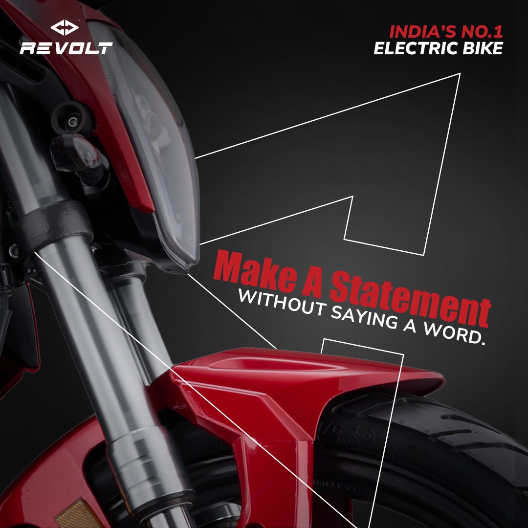 RevoltMotorsIN's tweet photo. Make your presence known with the all-new RV400 in Revolutionary Eclipse Red and distinguish yourself from the crowd. #JoinTheRevolution with India’s No.1 Electric Bike today!

#Revolt #EclipseRed #NewEdition #JoinTheRevolution #RV400 #ALLElectric #RideTheRevolution #EV #ElectricVehicle
