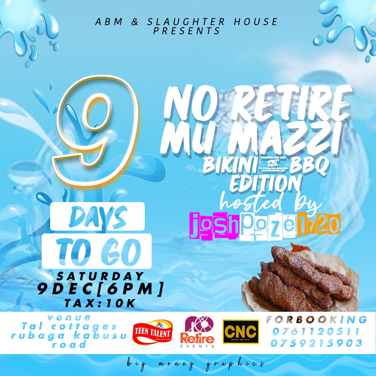 joshpoze1720's tweet photo. Unless otherwise, paka ku tal cottages e rubaga 😁😅 in #noretire.mu.mazzi Don't forget to put on that nice bikini and short for the party 🥳🔥 #noretire.mu.mazzi.bikini 👙 &BBQ edition 😋 9th December
Tickets text 0759215903 #PoolParty #manchesterunited #MUFC #Martinez #ntinda https://t.co/zeGdMivBLM