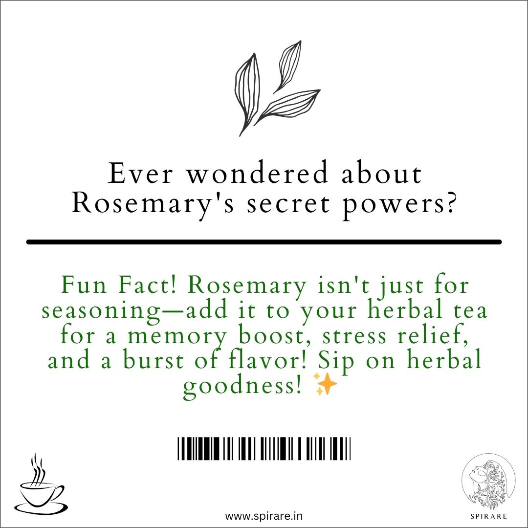 spirareofficial's tweet image. Enhance your tea experience with Spirare's Emotional Well-Being blends, where the soothing embrace of rosemary weaves magic into every moment. Sip, savour, and let the herbal harmony unfold. 🌿☕💖 #TeaTherapy #SpirareWellness