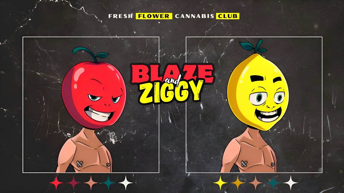 ForeverFreshCC's tweet image. In the bustling heart of Los Angeles, the clash of two distinct souls unfolded.

Meet Blaze and Ziggy. 

Ziggy is a zesty and energetic lemon, with a contagious laugh that can brighten anyone’s day. Despite being a chill smoker, he stands out with his unique, goofy personality…