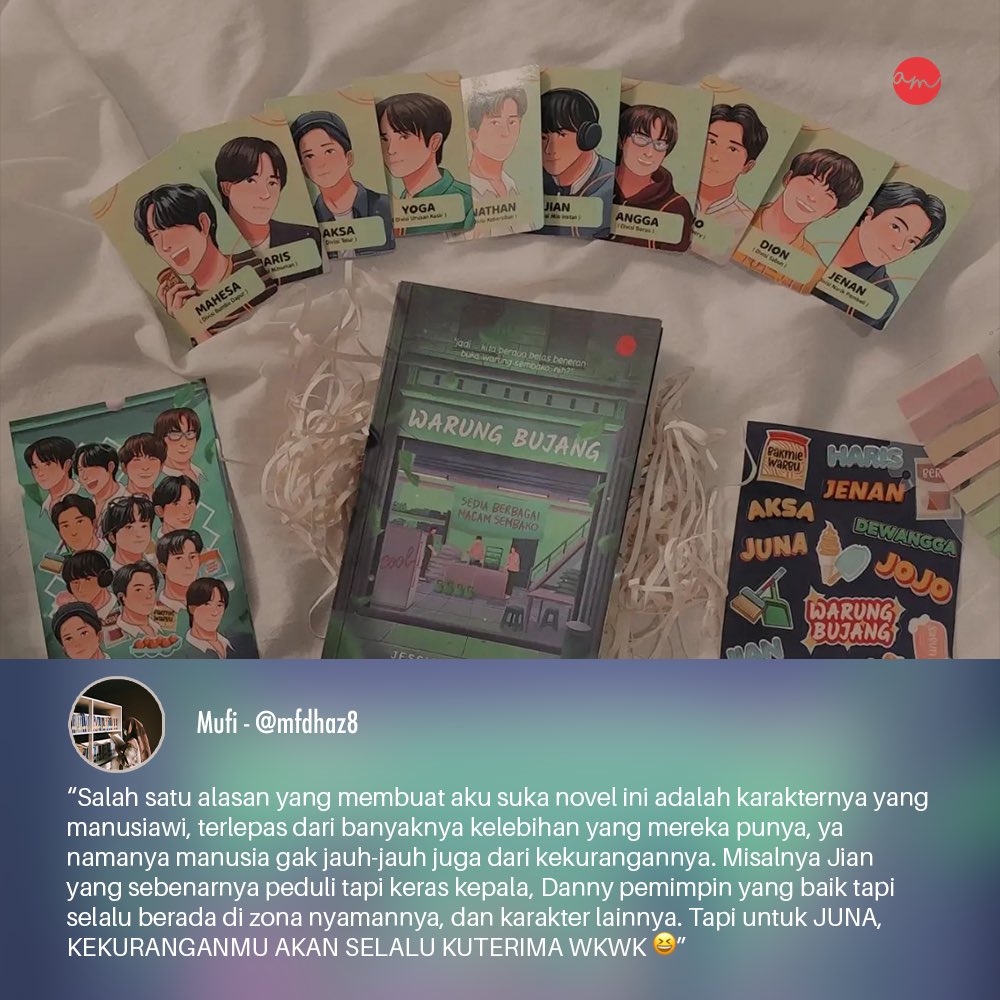 Terima kasih atas dukungan yang tidak terhingga. Minshi udah nangis bombay baca ini semua 😭 💌

#WarungBujang #warbu #WarbuBukaCabang #warungbujangnovel #siapjajanwarbu #warbysyukuran #auariamedia #yochiorenji