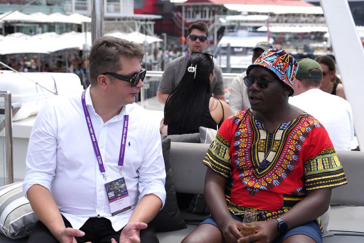 BitcoinEventsCo's tweet photo. 🛥️🌊🍾⚓#CryptoFest2023 Highlights #1:
The #Crypto Sportsbet Catamaran, sponsored by @Sportsbetio!
Attendees were treated to an epic excursion around the #CapeTown @VandAWaterfront, with DJ @daniellebitton1.
#CryptoFestYacht #CryptoSportsbetCatamaran https://t.co/7SkXLFp11y