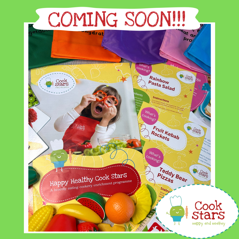 BRAND NEW for 2024!😁

Happy Healthy Cook Stars is a NEW cookery, education enrichment programme!  Our team will be providing this to schools, local councils, health boards, charities &amp; local organisations throughout the UK.

#cookstars #healthyeating #childrenscookingclass