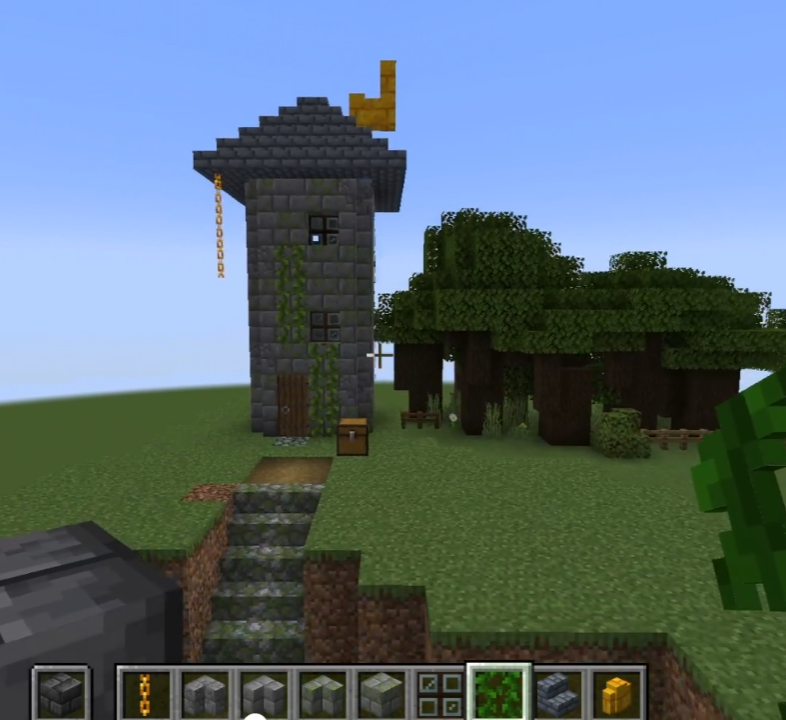 StarcraftValley's tweet photo. WIP of the Wizard's tower from tonight's stream! 🪄🧙‍♂️
#StardewValley #Minecraftbuilds #starcraftvalley https://t.co/u2BK35hmxE