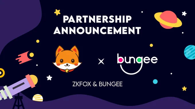 Bungee Bridge's integration on zkFox is done. Now you can seamlessly transfer your assets to zksync from the website using BungeeExchange Bridge.

zkfox.io/#/bridge

#iweb3