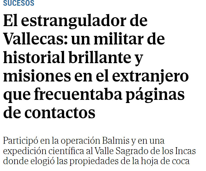 generoenaccion's tweet photo. Hace años que no veía un vómito como este (eso no es información) en relación a un #asesinatomachista:
1. En sucesos.
2. Titular morboso y justificador en pack.
3. Listado de méritos y empatía con el asesino.
4. Indiferencia por la víctima. https://t.co/xXD6E09sTR