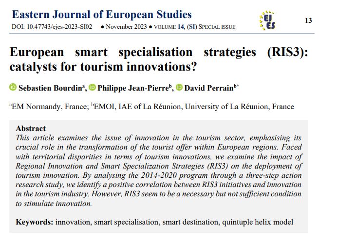Bourdin_Seb's tweet image. 📢Find out my last paper with my colleagues 🌎 @philjeanpierre & David Perrain. We talk about #RIS3 #smartspecialisation and #tourism
ejes.uaic.ro/articles/EJES2…
@bogdan_ibanescu