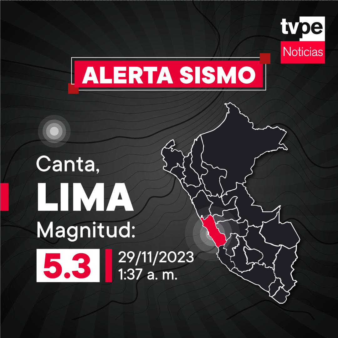 noticias_tvperu's tweet photo. 🚨 Sismo en Lima: el IGP reportó un movimiento telúrico de 5.3 de magnitud y 112 km de profundidad, a 28 km al noroeste de Canta, Canta - Lima.

➡️ Estar informados #NosUne 💪🏽
📲👉🏽 Toda la información en el link de nuestro perfil. 👈🏽📲 https://t.co/hPypn52Kiy