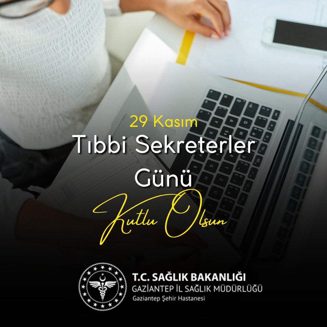 Sağlık hizmetlerinin vazgeçilmez unsuru olan tüm Tıbbi Sekreterlerimizin,
29 Kasım Dünya Tıbbi Sekreterler Günü Kutlu Olsun.
#29KasımDünyaTıbbiSekreterlerGünü