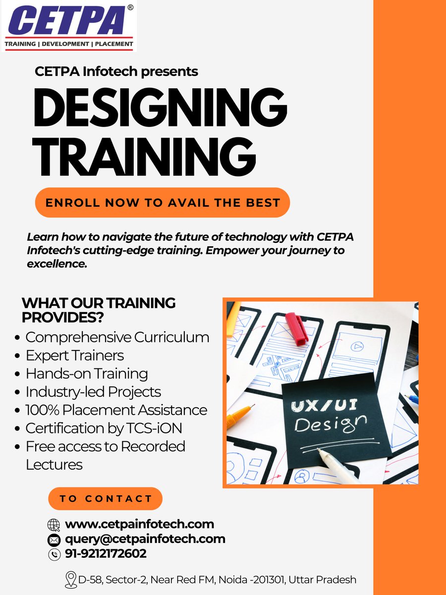 'Transform Ideas into Interfaces: UI/UX Design Training at CETPA Noida'