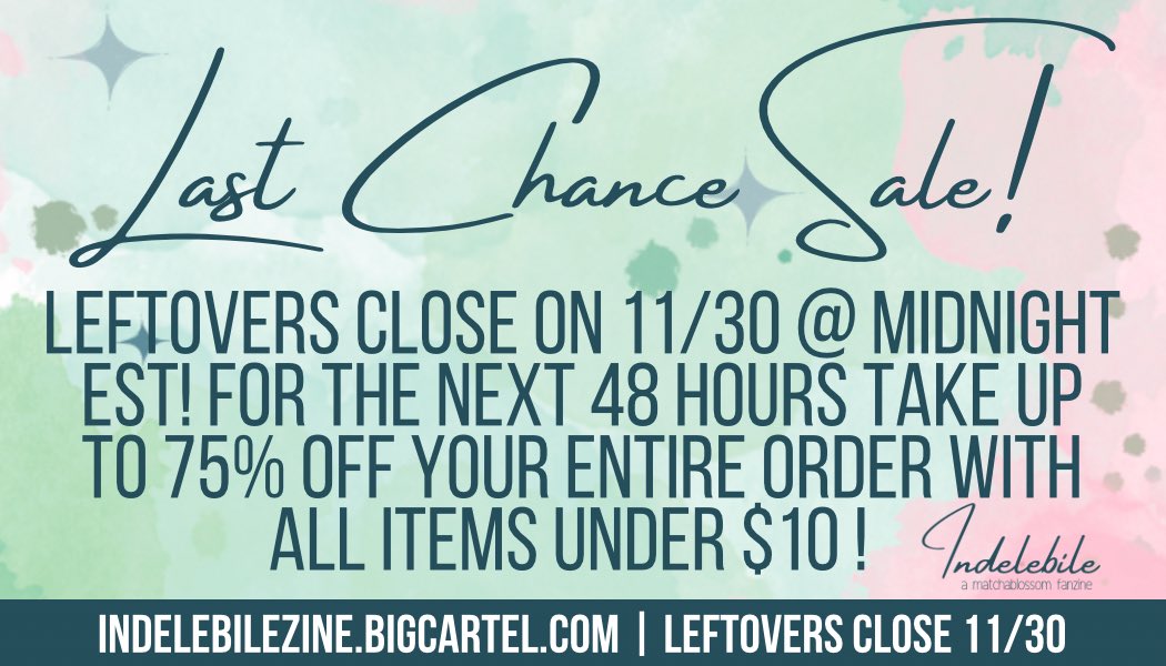 mb_zine's tweet photo. We’re only a couple days from the end of this project and we still have a few leftover items. Our overstock is your gain, if you have been on the fence about something grab it now at a BIG discount before the opportunity is gone forever! 🍵🌸

#matchablossom #joecherry https://t.co/2P3PnlxxD8
