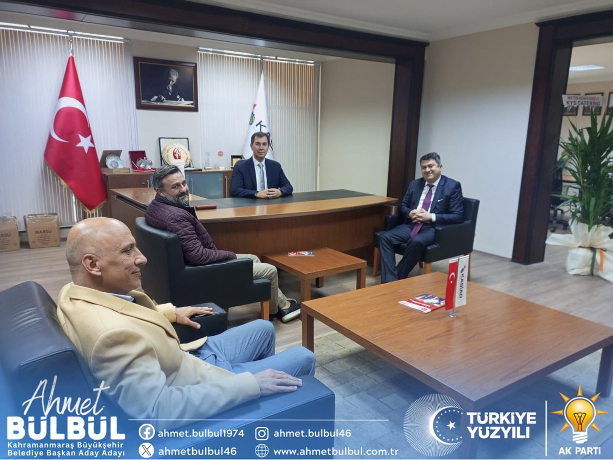 Kahramanmaraş Sanayici ve İş Adamları Derneği başkan ve yönetimini ziyaret ederek yeni seçilen başkanımız Sn. Sıtkı Ciğer’ e hayırlı olsun dileklerimizi ilettik.. Şehrimizin genel konularını değerlendirdik. Kahramanmaraş'ımızı hep birlikte ayağı kaldıracağız inşallah.

#kasiad