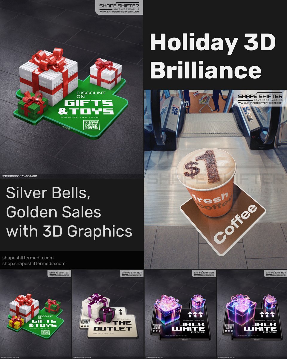 ssm.li/hlds Interactive Holiday Displays: Make Your Product Leap from the Floor with 3D Graphics #holidaystore #thanksgivingmarketing #EndOfYearCelebration #falldecor #Store #thanksgivingwindowdecor #holidaydiscounts #holidaydeals #ChristmasTree #thanksgivingwin