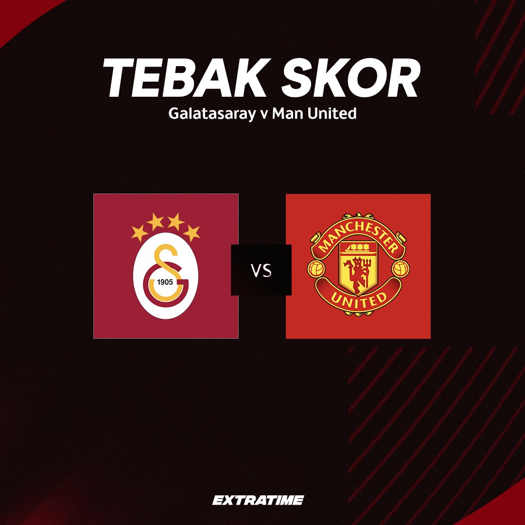 Kuis Tebak Skor! Galatasaray vs Man United
Berhadiah saldo total Rp 100 ribu untuk 2 pemenang!

Contoh:
Galatasaray 6-2 MU #Jalintraksi

Syarat:
- Follow <a href="/JalinTraksi/">By Creators, For Creators.</a> 
- RT dan Like post ini
- Jangan lupa hashtag
- Max jawab 5x
- MU kalah kuis tetap jalan

Mainkan 😎
