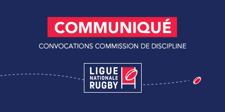 LNRofficiel's tweet photo. #Discipline
Voici les convocations de la commission de discipline et des règlements concernant la 8ème journée de TOP 14 📄➡️ https://t.co/lmg5Ui5siG https://t.co/Mhd785HtAw
