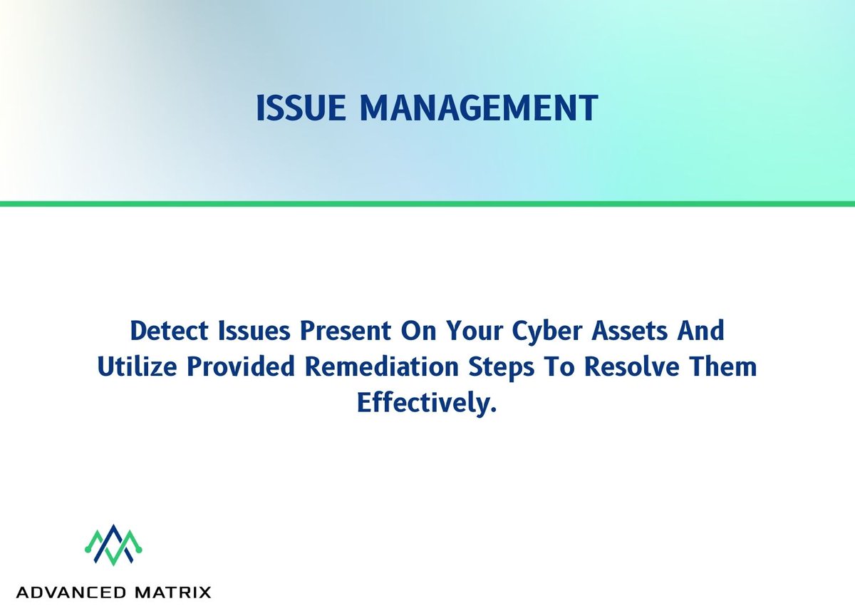 AdvancedMatrix_'s tweet image. Issue management -Offered through HackerView- offer you to detect issues present on your cyber assets and utilize provided remediation steps to resolve them effectively.

for more: +966138821464
#cybersecurity #cyber #infosec #hacker #phishing