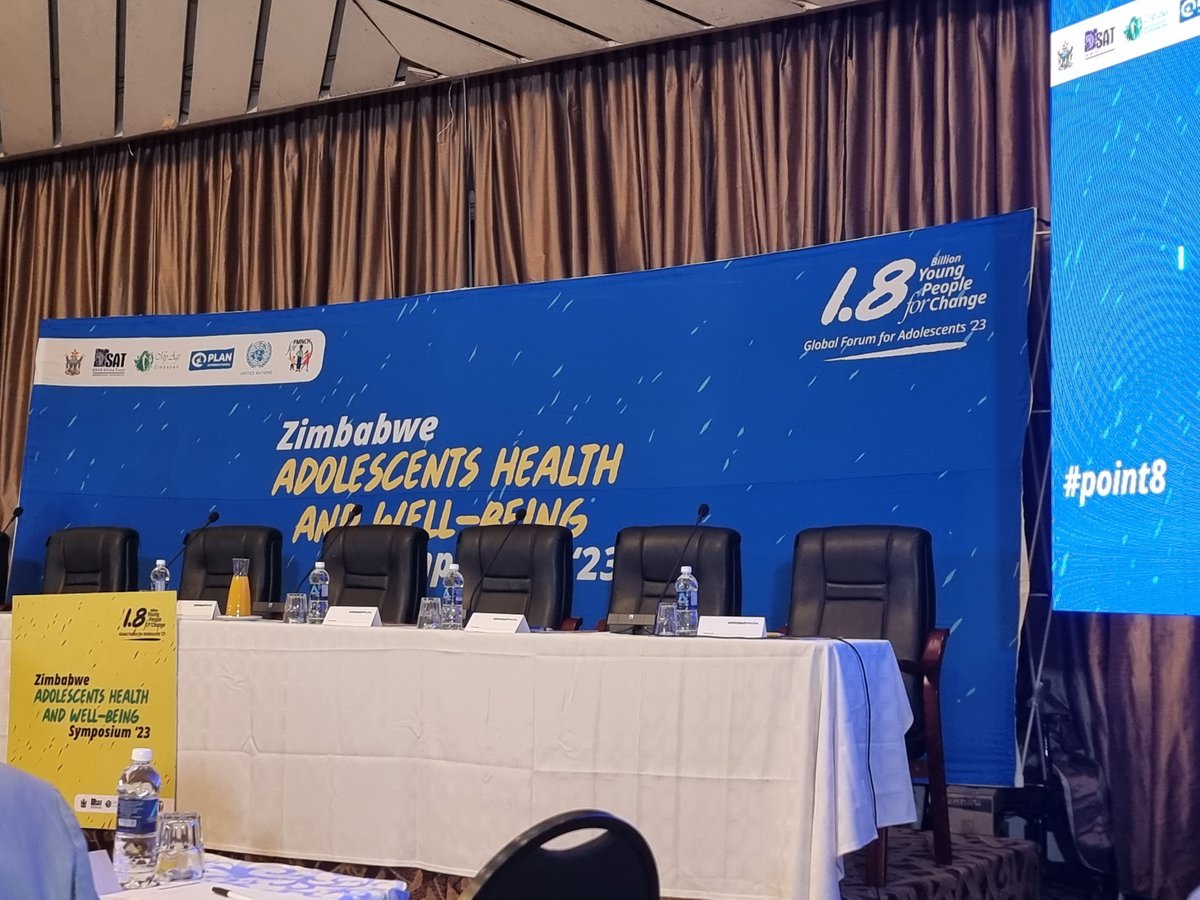Workstation for the day. The Zimbabwe Adolescent Health and Well-being Symposium #GFA #1point8