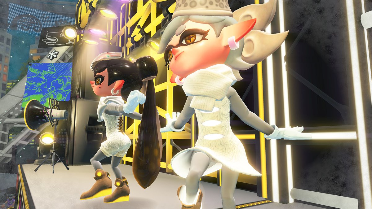 そしてシオカラーズの二人も、普段とは違った装いで登場するぞ。
寒空のハイカラシティには、白ずくめのコーデがよく映えるようだ。
「FrostyFest」の詳しい開催時期やお題については、追ってお伝えするので続報をお待ちいただきたい。