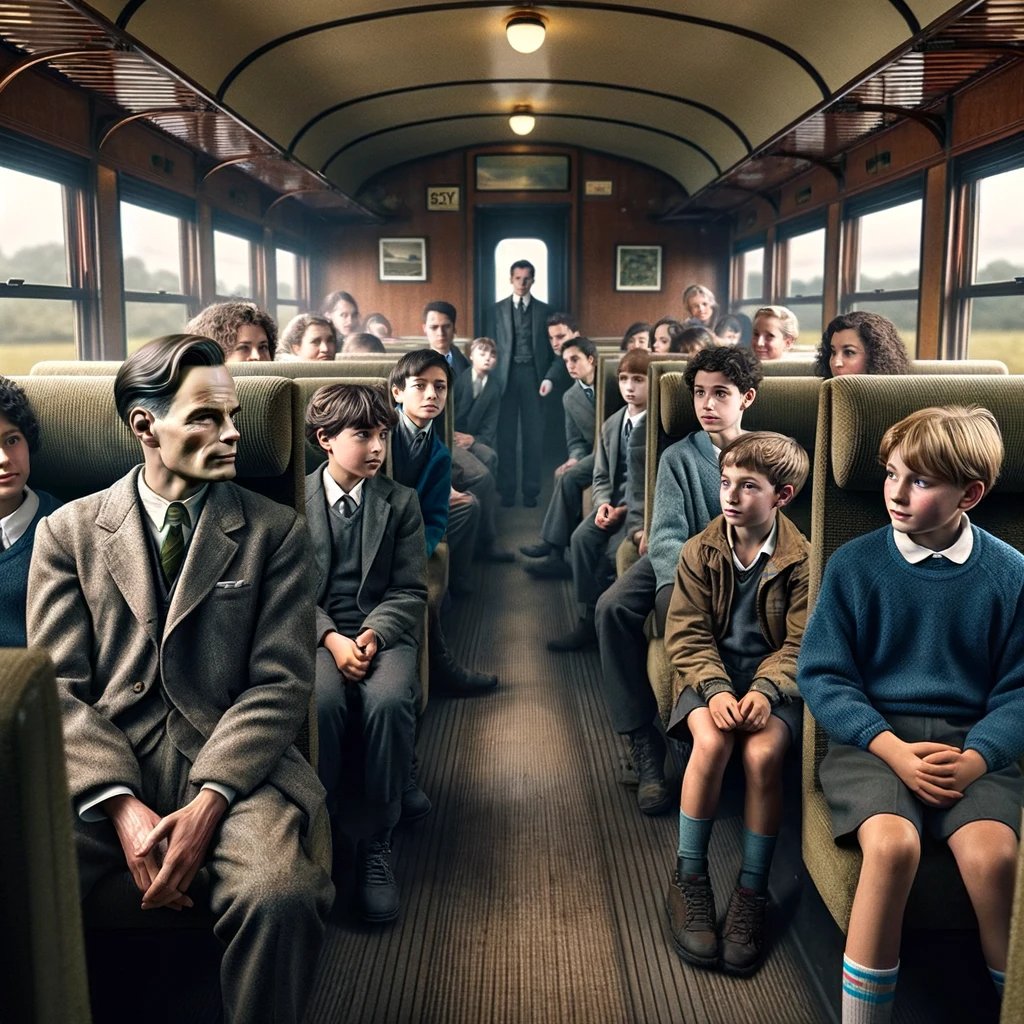 cybercaronte's tweet photo. El 4 de septiembre de 1939, un día después de la declaración de guerra entre Gran Bretaña y Alemania, un tren con mujeres, niños y hombres que no podían ir al frente, se dirigían desde Cambridge a Bletchley Park. Y todos miraban con sospecha a un joven que no iba de uniforme. 
El llamamiento a filas ya había sido generalizado por lo que les llamaba la atención que hubiera una persona tan joven sin uniforme haciendo ese viaje. Lo que no sabían es que esa persona era Alan Turing, y sería clave en la victoria de los aliados en la Segunda Guerra Mundial.
Con este tweet quiero hacer un homenaje a una de las grandes figuras de la Humanidad y la Computación, que se sintió solo e incomprendido al principio de su aventura (en ese tren) y mucho más al final de la misma cuando se suicidó en 1954. 
Esta imágen que acompaña este post está creada con IA, la misma que él mismo ayudó a fundar. Gracias Alan. #Ciencia #Retro #Informática #Historia #IA #AlanTuring #Enigma
Fuente: Biografía Alan Turing de Andrew Hodges