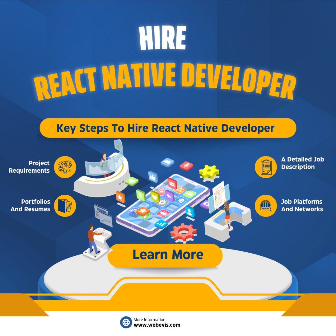 DavidWilli88563's tweet image. How To Hire React Native Developer: A Complete Overview
Learn More: webevis.com/blog/how-to-hi…
#ReactNativeDeveloper #MobileAppDevelopment #ReactNativeFramework #AppDeveloper #CrossPlatformDevelopment #JavaScriptDevelopment #UIUXIntegration #ReactJS #Salaar