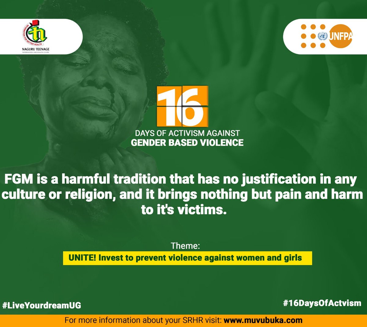 As we celebrate #16DaysOfActivism, let's prioritize using data to stop FGM, especially in communities where GBV and FGM are co-occurring.

Not to mention, a community that engages in FGM exploits women's sexuality and autonomy.
#LiveYourDreamUG