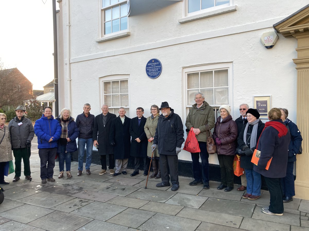 Unveiling the newest blue plaque to John Wesley