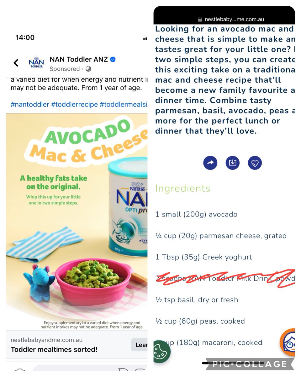 Incredibly irresponsible marketing from Nestle! Toddlers need real food. I’ve fixed the recipe for them though so now it actually just has healthy fats!