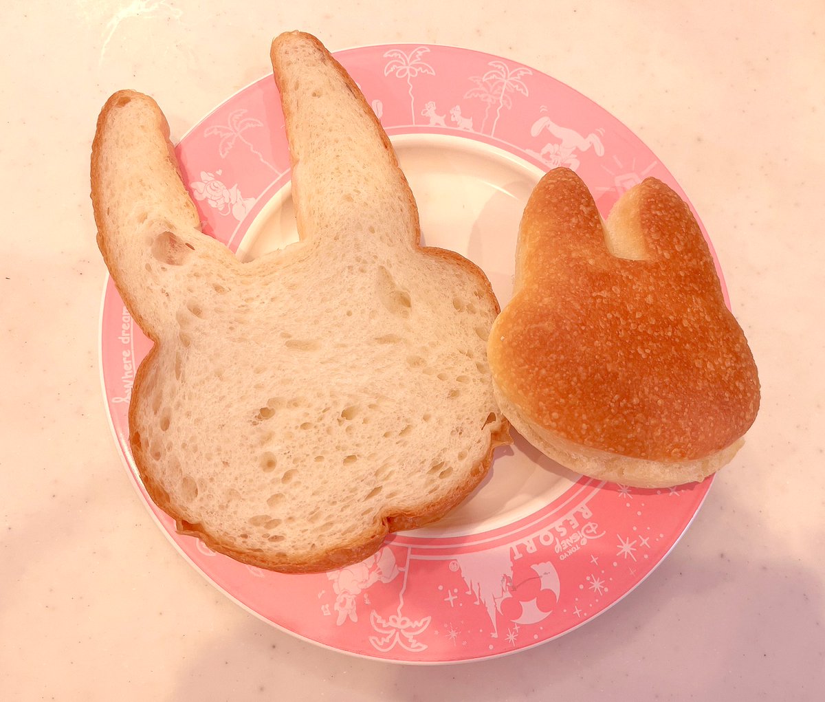 「うさぎ食パン かわいい」|ビコのイラスト